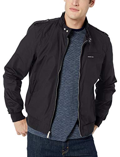 Members Only Men's Original Iconic Racer Jacket, Black, Large Members Only Men's Original Iconic Racer Jacket, Black, Large